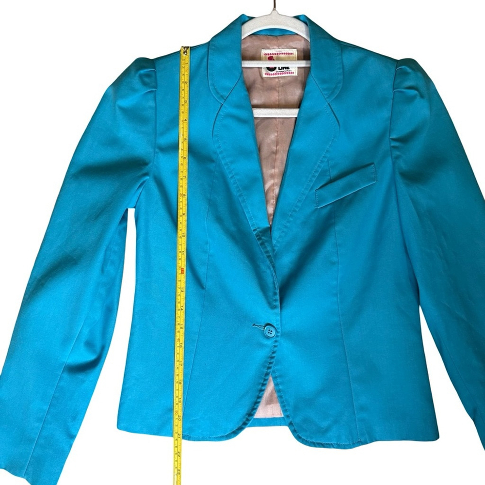 Chorus Line by Ricki’s Vintage 80s Blue Blazer for Women Size XS S Power Suit - Picture 7 of 16